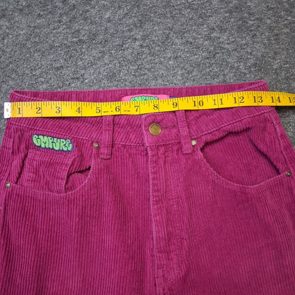 Empyre Tori Magenta Corduroy Pants Wide Leg High Rise Purple Womens Size 0 - Picture 4 of 15